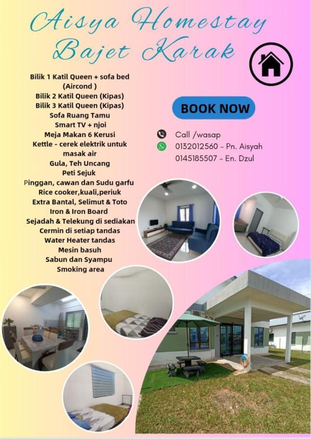 Aisya Homestay Bajet Karak Setia Esterno foto